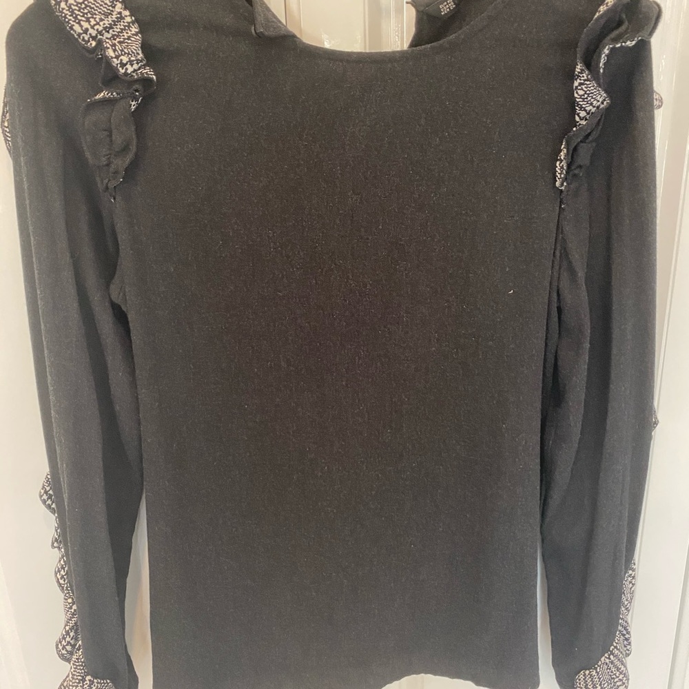 Zara Houndstooth Trip Top